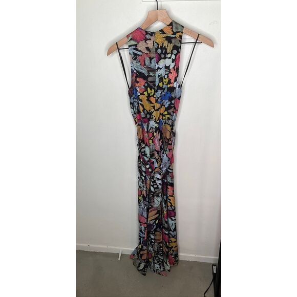 Ted Baker Abstract Print Pleated Neck Jumpsuit - Picture 5 of 11